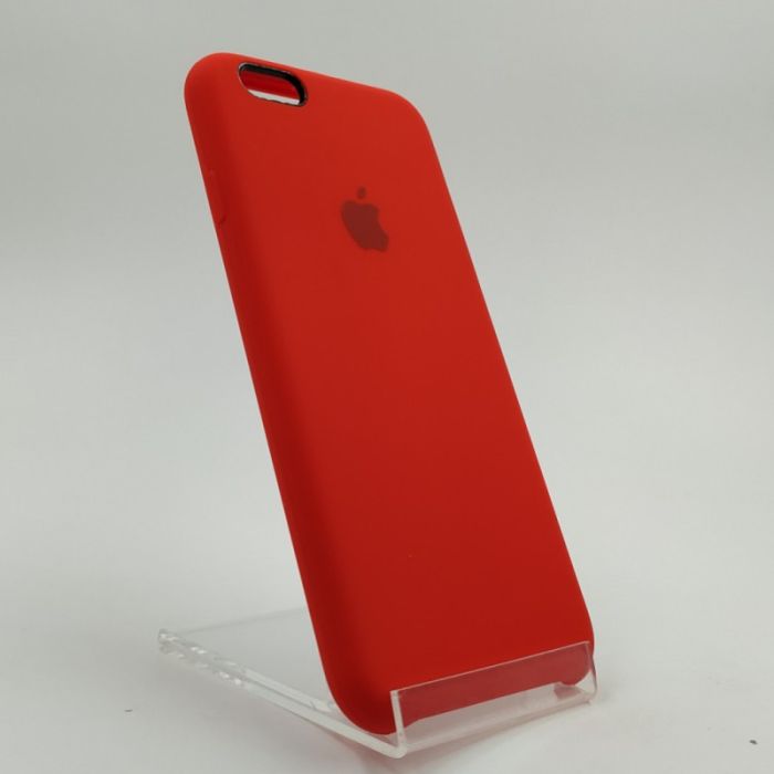 Оригинальный матовый чехол Silicone Case iPhone 6G/6S Red