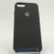 Оригинальный матовый чехол Silicone Case iPhone 7G+ Black