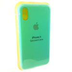 Силиконовый чехол (silicone case) iPhone X Mint (Мятный)