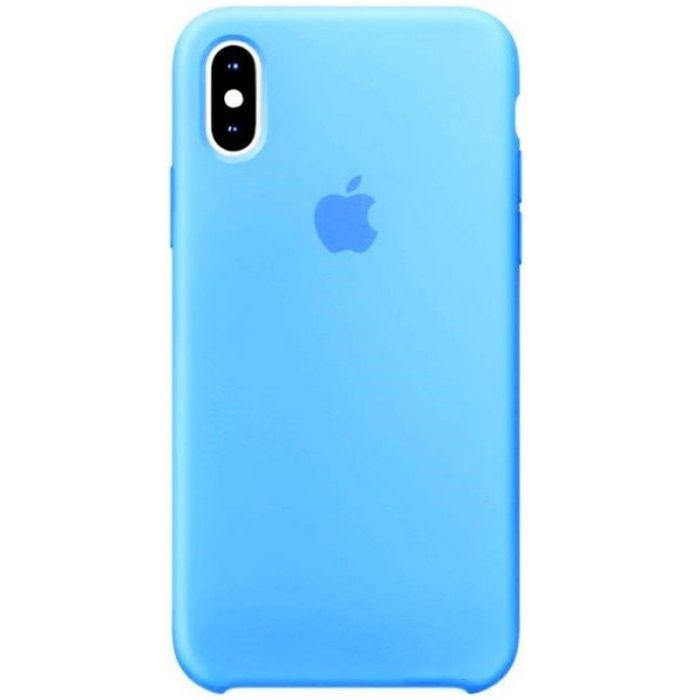 Силиконовый чехол (silicone case) iPhone X/Xs Blue Agate