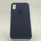 Оригинальный матовый чехол Silicone Case iPhone X/Xs Navy storm