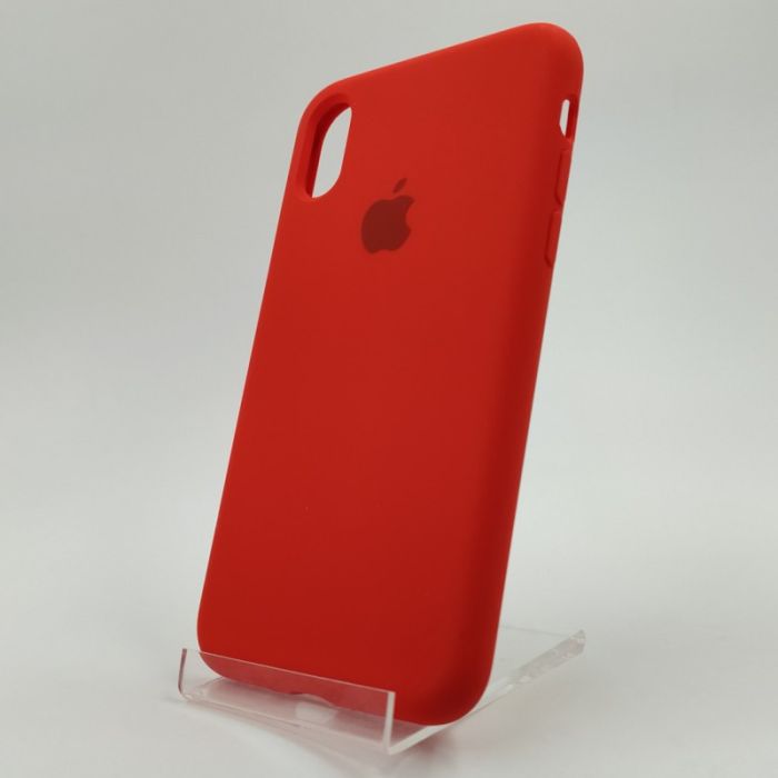 Оригинальный матовый чехол Silicone Case iPhone X/Xs Red