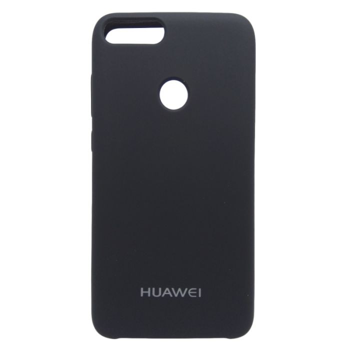 Силиконовый чехол (silicone case) Huawei P Smart Black (Черный)