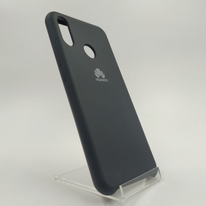 Оригинальный матовый чехол Silicone Case Huawei P Smart Plus Black