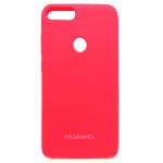 Оригинальный матовый чехол Silicone Case Huawei P Smart Red