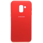Силиконовый чехол (silicone case) Samsung Galaxy J6 2018 J600F Red (Красный)