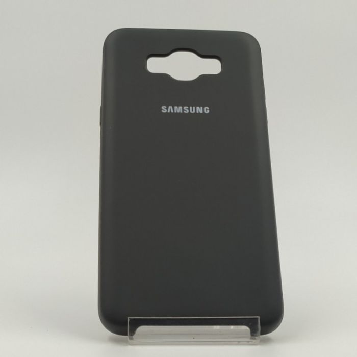 Оригинальный матовый чехол Silicone Case Samsung Galaxy J7 2016 J710 Black