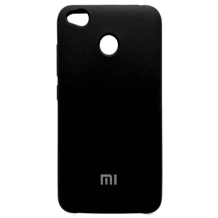 Силиконовый чехол (silicone case) Xiaomi Redmi 4X Black (Черный)