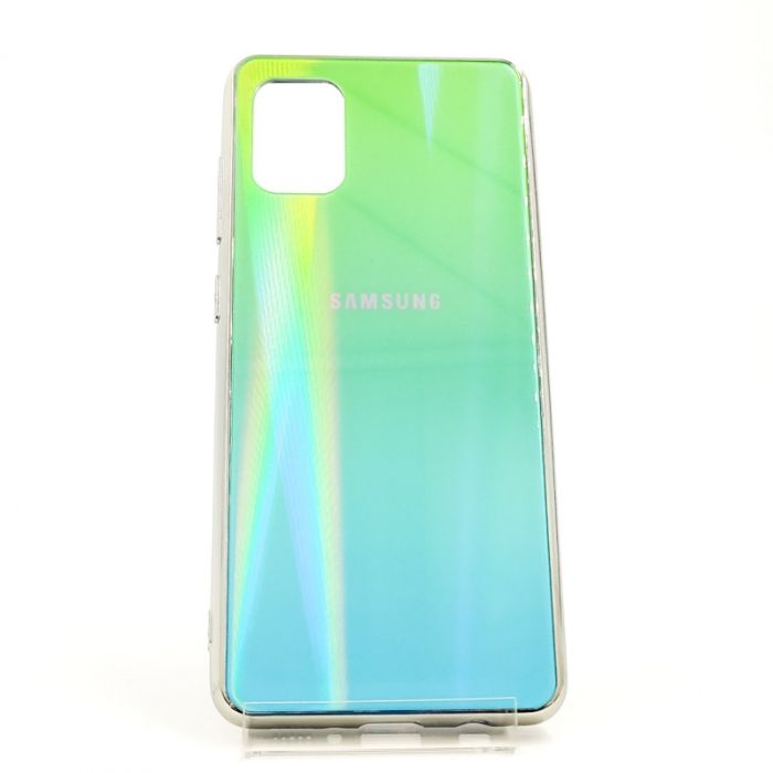Стеклянный чехол Gradient case Samsung S10 Lite 2020 aquamarine