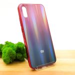 Стеклянный чехол Gradient case Xiaomi Redmi9a wine-colored