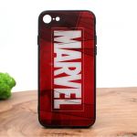 Стеклянный ударопрочный чехол с принтом Marvel для Iphone 7G