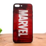 Стеклянный ударопрочный чехол с принтом Marvel для Iphone 7G+