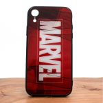 Стеклянный ударопрочный чехол с принтом Marvel для Iphone XR