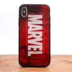 Стеклянный ударопрочный чехол с принтом Marvel для Iphone XS Max