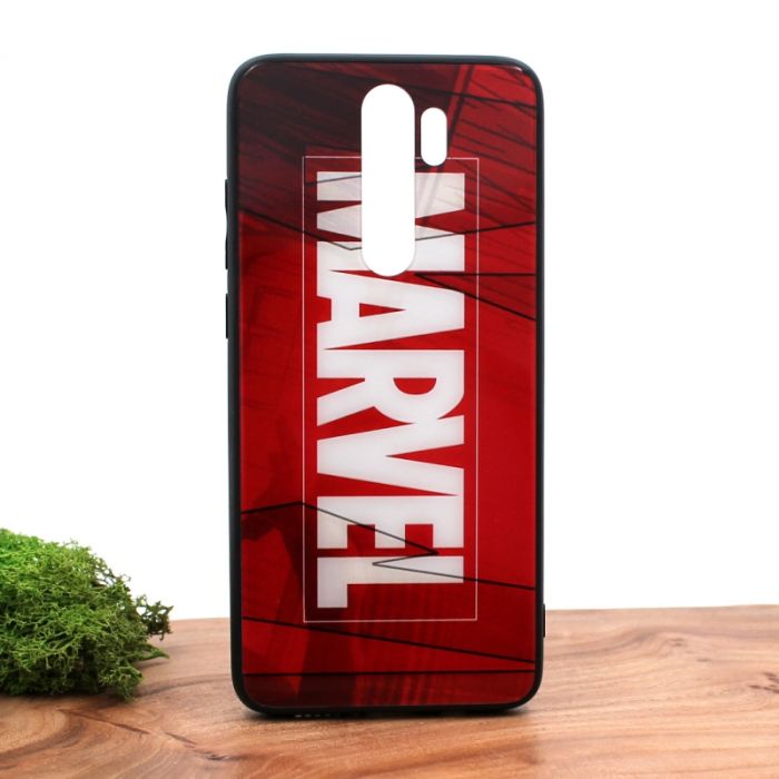 Стеклянный ударопрочный чехол с принтом Marvel для Xiaomi Redmi Note8 Pro