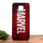 Стеклянный ударопрочный чехол с принтом Marvel для Xiaomi Redmi Note9 Pro