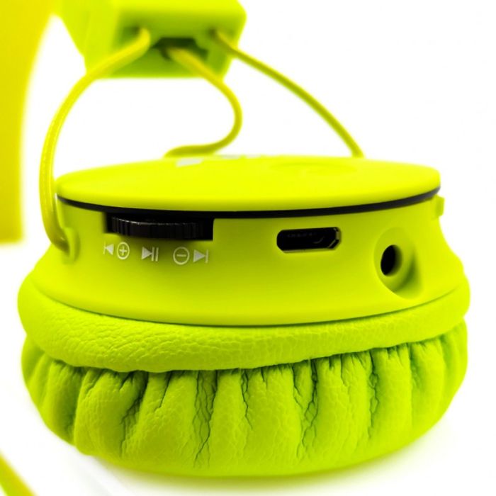 Накладные Bluetooth стерео наушники NIA X2 Light-green