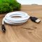 Сверхпрочный силиконовый USB кабель HOCO X21 Type-C 2m White