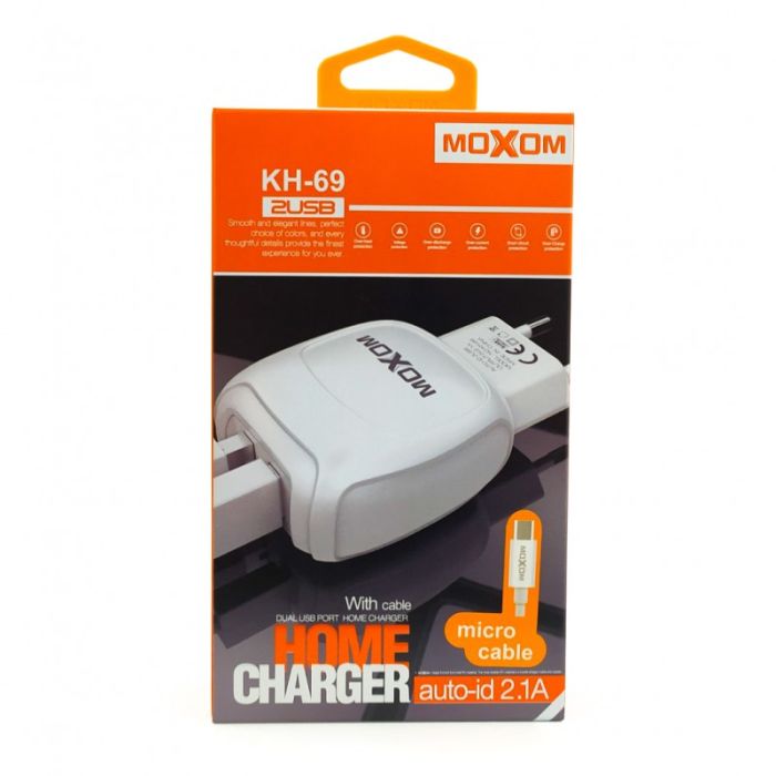 Мощное сетевое зарядное устройство Moxom MX-HC04