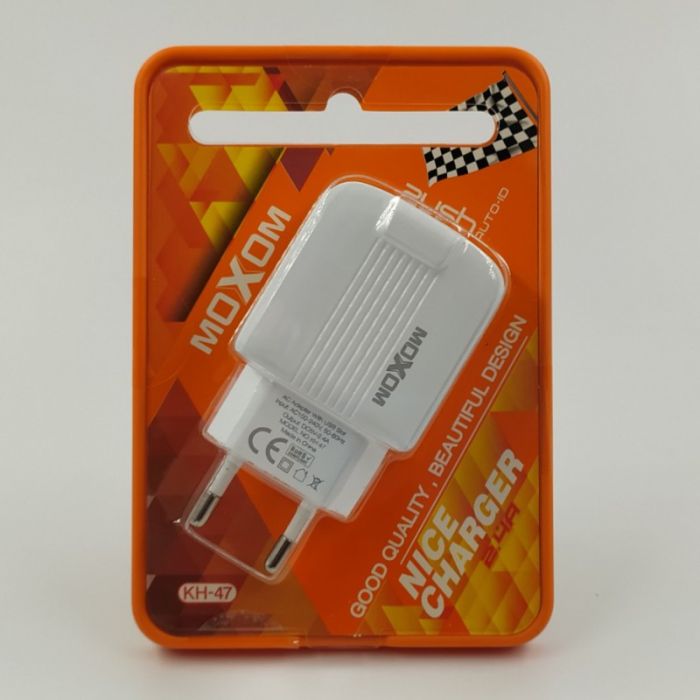 Сетевое зарядное устройство MOXOM KH-47 (2,4А/2USB)