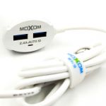 Сетевое зарядное устройство для iPhone Lightning + 2USB 2.4A MOXOM