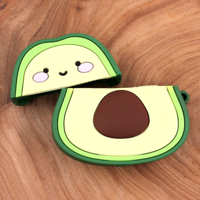 Ударопрочный силиконовый чехол для Apple AirPods Pro Rubber Avocado