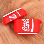 Ударопрочный силиконовый чехол для Apple AirPods Pro Rubber Coca-Cola