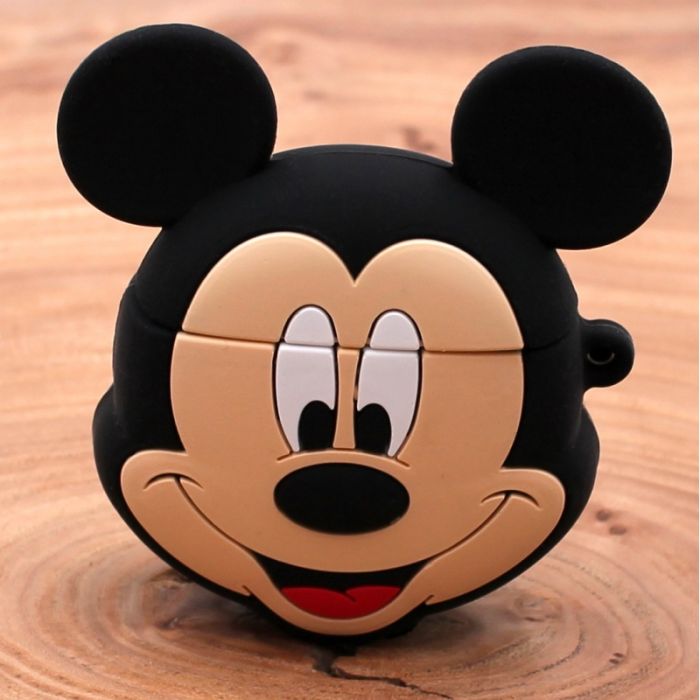 Ударопрочный силиконовый чехол для Apple AirPods Pro Rubber Mickey Mouse
