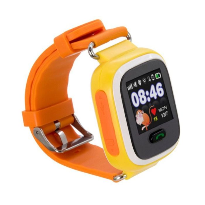 Умные часы UWatch Kid Smart Watch Q90 Yellow/Orange (Желтый/Оранжевый)