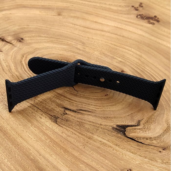 Универсальный силиконовый ремешок для Apple Watch Braided Gray 38/40mm