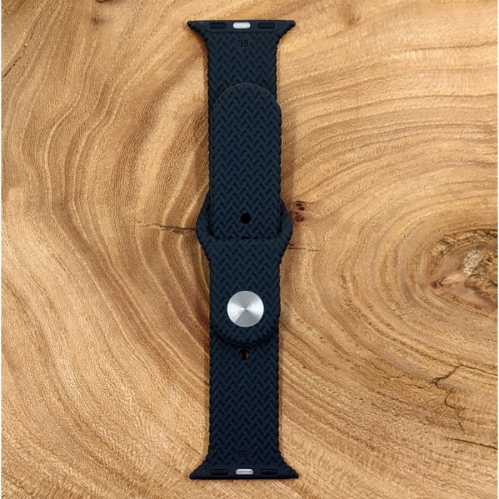 Универсальный силиконовый ремешок для Apple Watch Braided Gray 38/40mm
