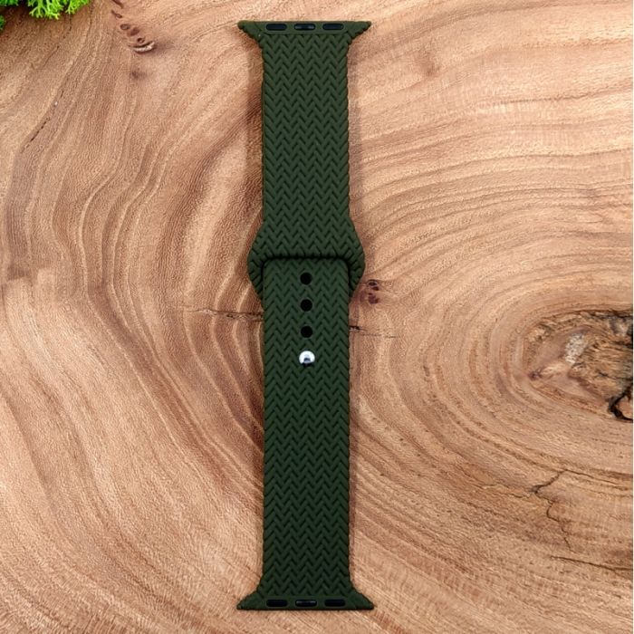 Универсальный силиконовый ремешок для Apple Watch Braided Khaki 38/40mm