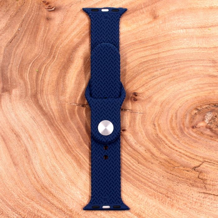 Универсальный силиконовый ремешок для Apple Watch Braided Navy Storm 38/40mm