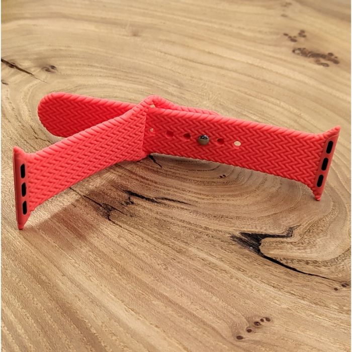 Универсальный силиконовый ремешок для Apple Watch Braided Pink 42/44mm