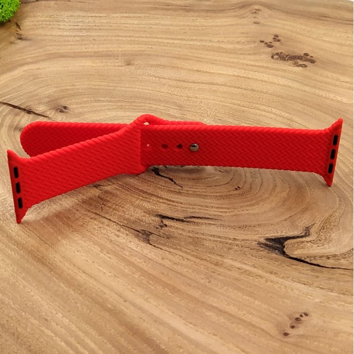 Универсальный силиконовый ремешок для Apple Watch Braided Red 38/40mm