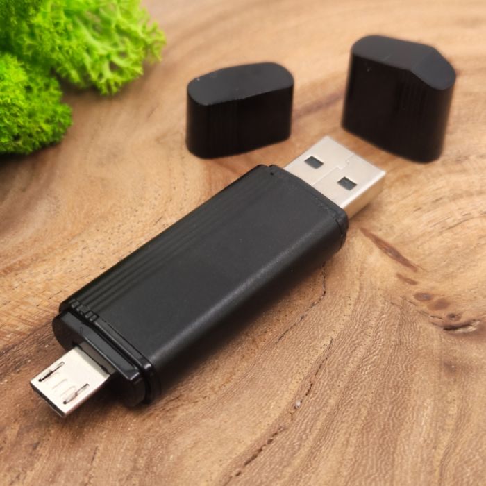 Двусторонняя флешка USB + Micro USB  Lenyes 8GB