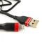 Сверхпрочный силиконовый USB кабель HOCO U72 Lightning Black