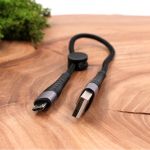 USB кабель в нейлоновой оплетке 0.25m Micro USB Borofone BX32