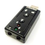 Внешняя USB звуковая карта стерео  с пультом управления