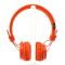 Накладные проводные наушники с микрофоном NIA A1 Orange