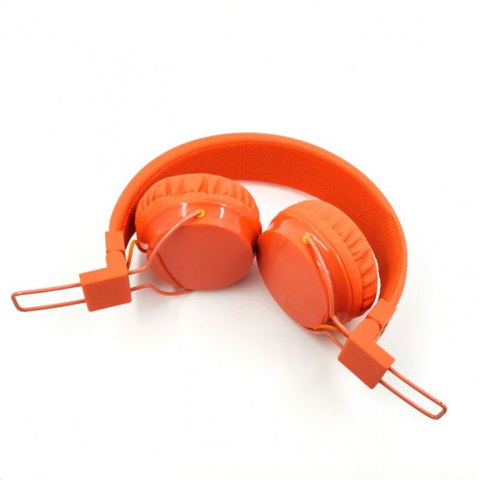 Накладные проводные наушники с микрофоном NIA A1 Orange
