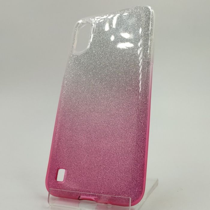 Силиконовый чехол с блёстками VAJA SAMSUNG A01 Pink