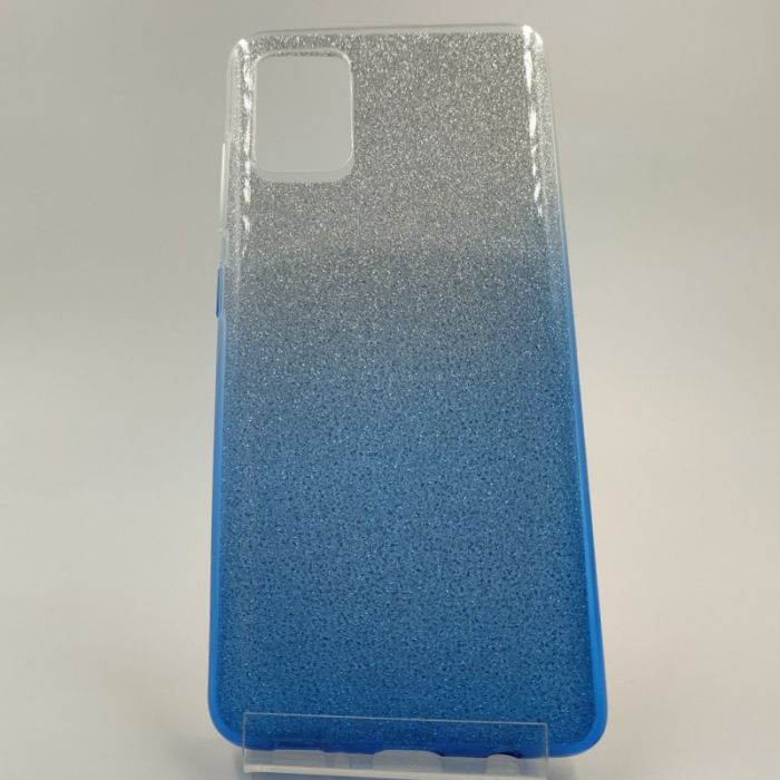 Силиконовый чехол с блёстками VAJA SAMSUNG A51 Blue