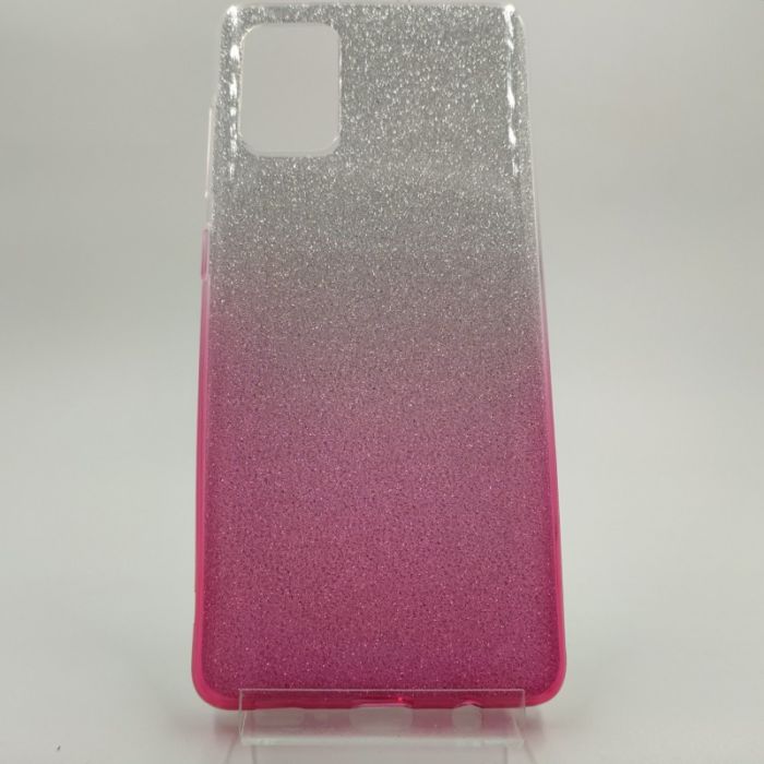 Силиконовый чехол с блёстками VAJA SAMSUNG A71 Pink