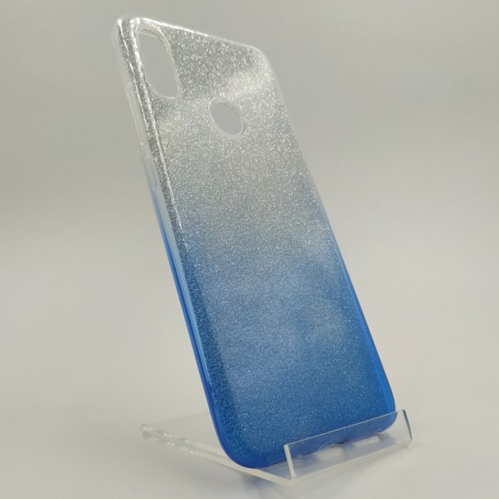 Силиконовый чехол с блёстками VAJA Xiaomi Redmi Note7 Blue