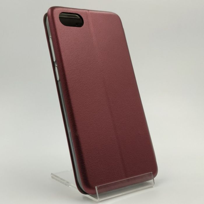 Кожаный противоударный чехол-книжка Nillkin Huawei Y5 2018 Ruby