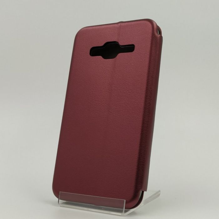 Кожаный противоударный чехол-книжка Nillkin Samsung J3 Ruby
