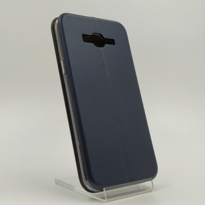 Кожаный противоударный чехол-книжка Nillkin Samsung J7 Navy Storm