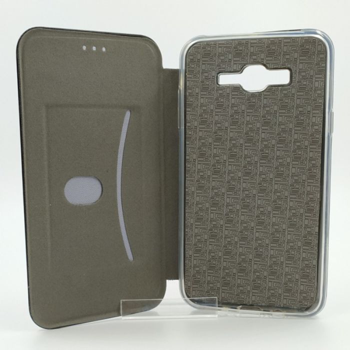 Кожаный противоударный чехол-книжка Nillkin Samsung J7 Navy Storm