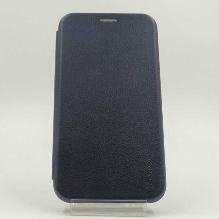 Кожаный противоударный чехол-книжка Nillkin Samsung J7 Navy Storm